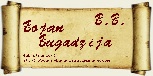 Bojan Bugadžija vizit kartica